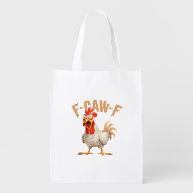 F-Caw-F Classic Aesthetic Style Grocery Bag (Front)