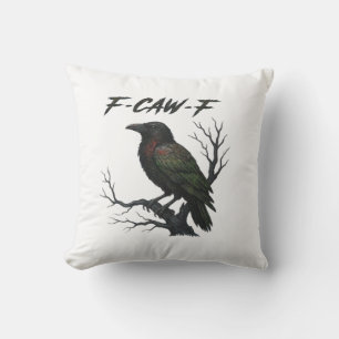 F-Caw-F Classic Cool Throw Pillow