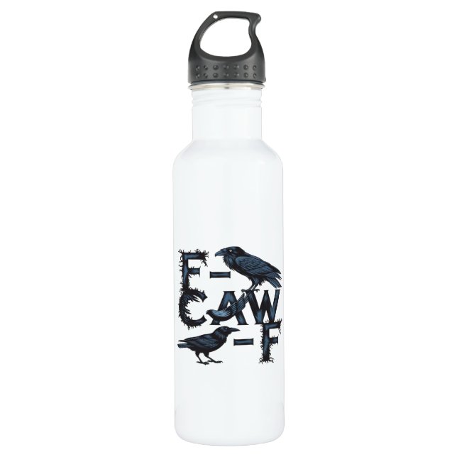 F-Caw-F Classic Creative Style Stainless Steel Water Bottle (Front)