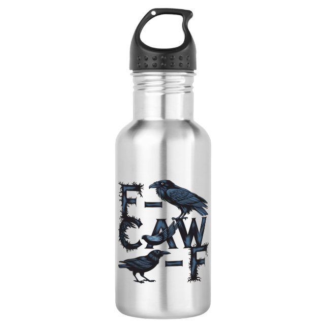 F-Caw-F Classic Creative Style Stainless Steel Water Bottle (Front)