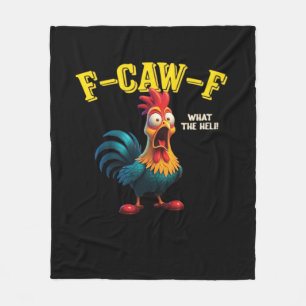 F Caw F Classic Design Fleece Blanket
