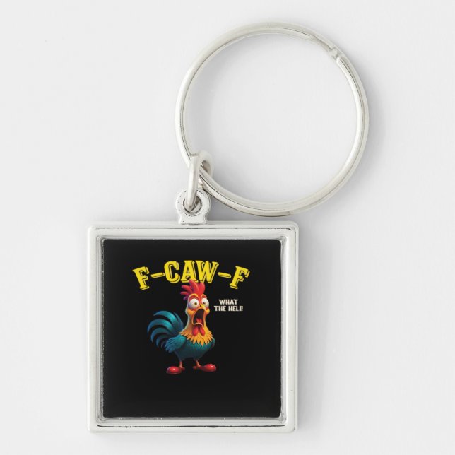 F Caw F Classic Design  Keychain (Front)