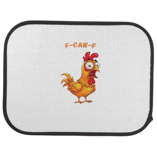 F-Caw-F Classic Funny Quote Car Floor Mat (Rear)