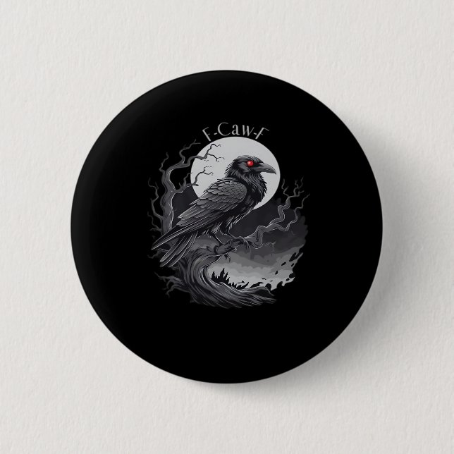 F-Caw-F Classic Minimal Clean Button (Front)