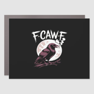 F-Caw-F Classic Minimal Clean Car Magnet