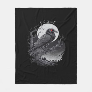 F-Caw-F Classic Minimal Clean Fleece Blanket