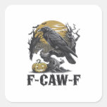 F-Caw-F Classic Minimal Design Square Sticker