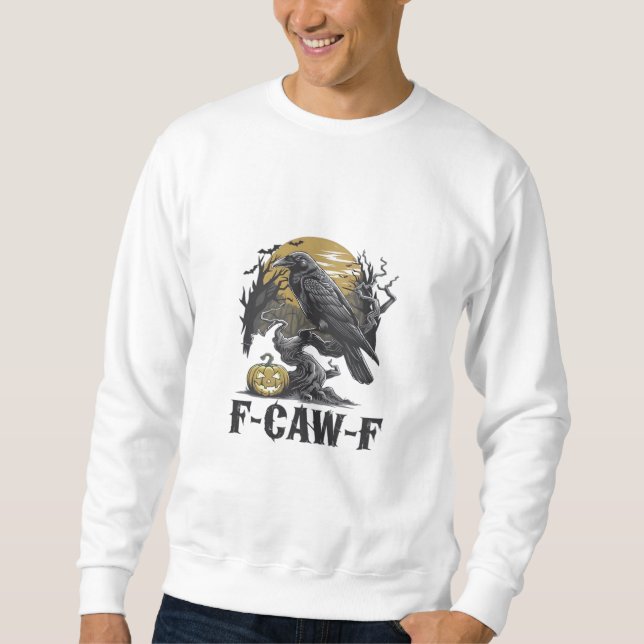 F-Caw-F Classic Minimal Design Sweatshirt (Front)