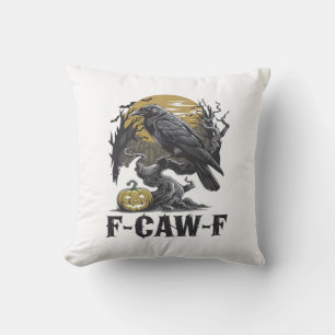 F-Caw-F Classic Minimal Design Throw Pillow