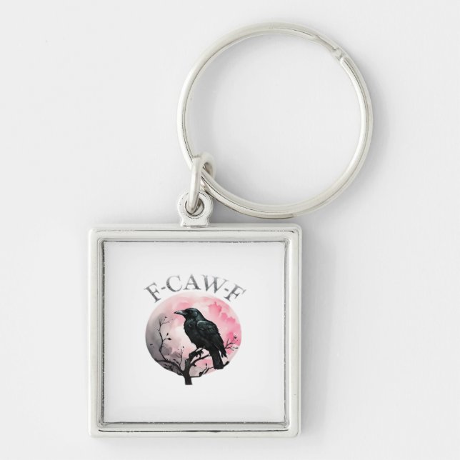 F-Caw-F Classic Retro Cool Keychain (Front)