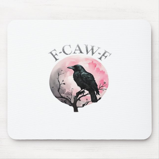 F-Caw-F Classic Retro Cool Mouse Pad (Front)
