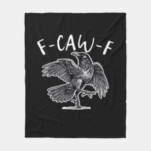 F-Caw-F Classic Retro Fleece Blanket