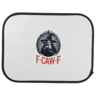 F-Caw-F Classic Retro Graphic Car Floor Mat