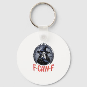F-Caw-F Classic Retro Graphic Keychain