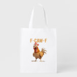 F-Caw-F Classic Retro Style Grocery Bag