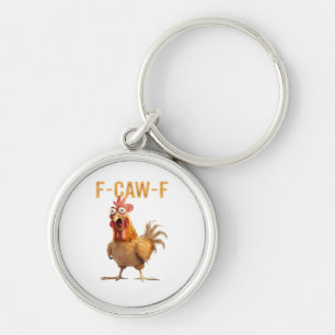 F-Caw-F Classic Retro Style Keychain