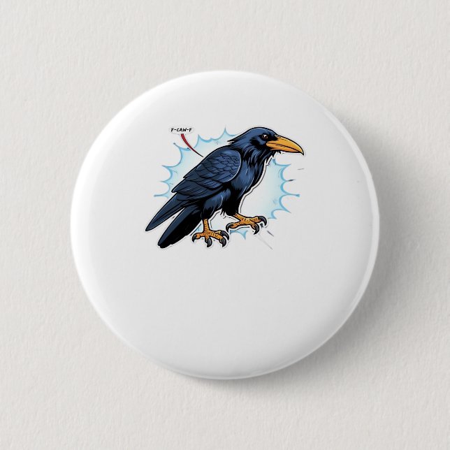 F-Caw-F Classic Simple Clean Button (Front)