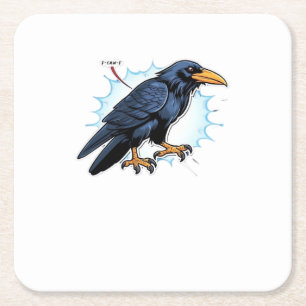 F-Caw-F Classic Simple Clean Square Paper Coaster