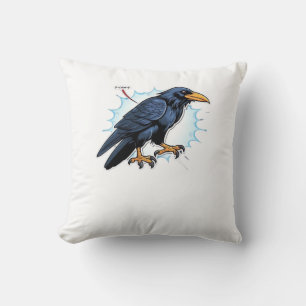 F-Caw-F Classic Simple Clean Throw Pillow