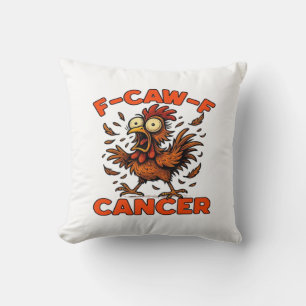 F-Caw-F Classic Vintage Cool Throw Pillow