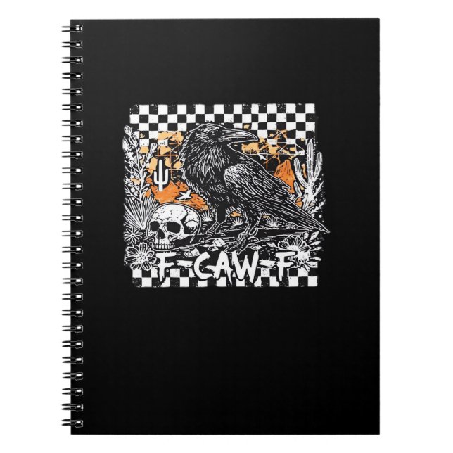 F-Caw-F Cool Retro Notebook (Front)