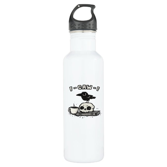 F Caw F Cool Unique Look Stainless Steel Water Bottle (Front)