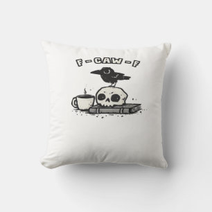 F Caw F Cool Unique Look Throw Pillow