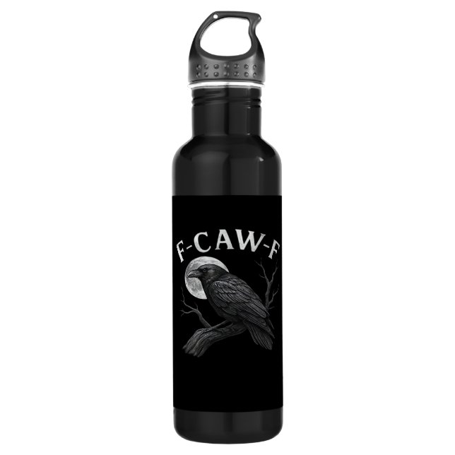 F-Caw-F Cool Unique Stainless Steel Water Bottle (Front)