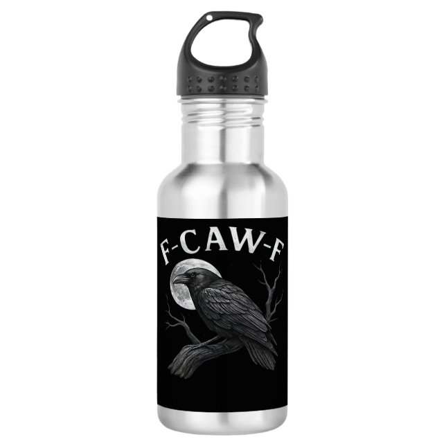 F-Caw-F Cool Unique Stainless Steel Water Bottle (Front)