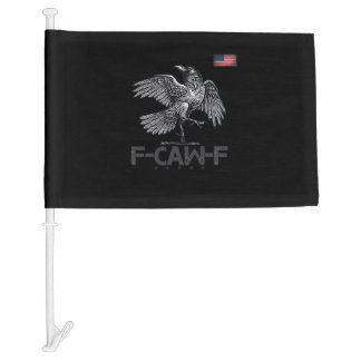 F-Caw-F Cow Funny Bird USA Vintage Flag Funny Humo