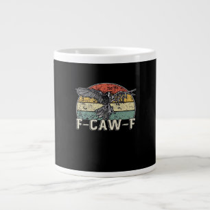 F-Caw-F Cow Funny Bird Vintage Sunset Funny Humor Giant Coffee Mug