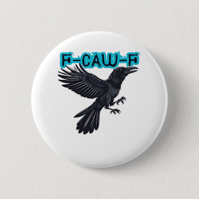 F Caw F Creative Casual Style Button (Front)