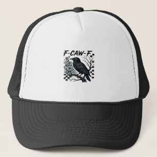 F-Caw-F Crow Bird Retro Classic Trucker Hat