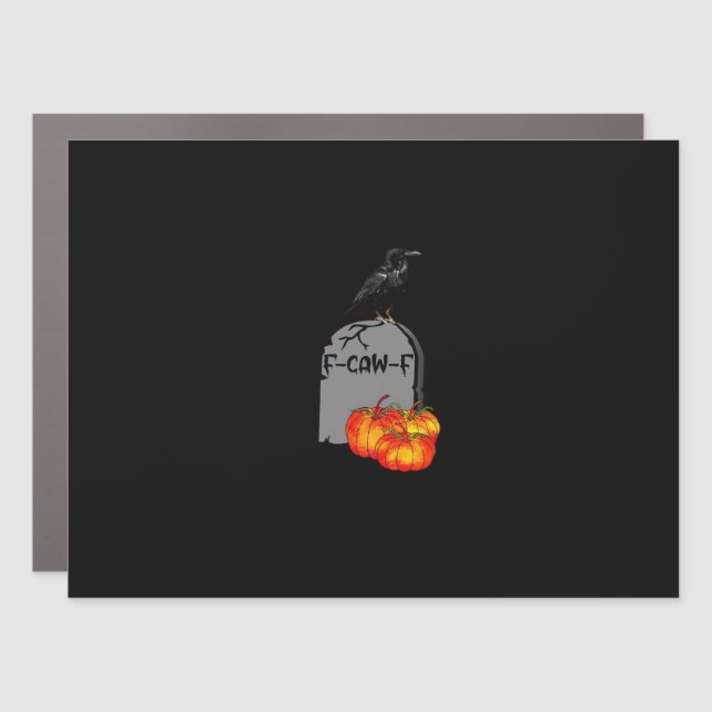 F-Caw-F Crow Classic Retro Cool Car Magnet (Front)