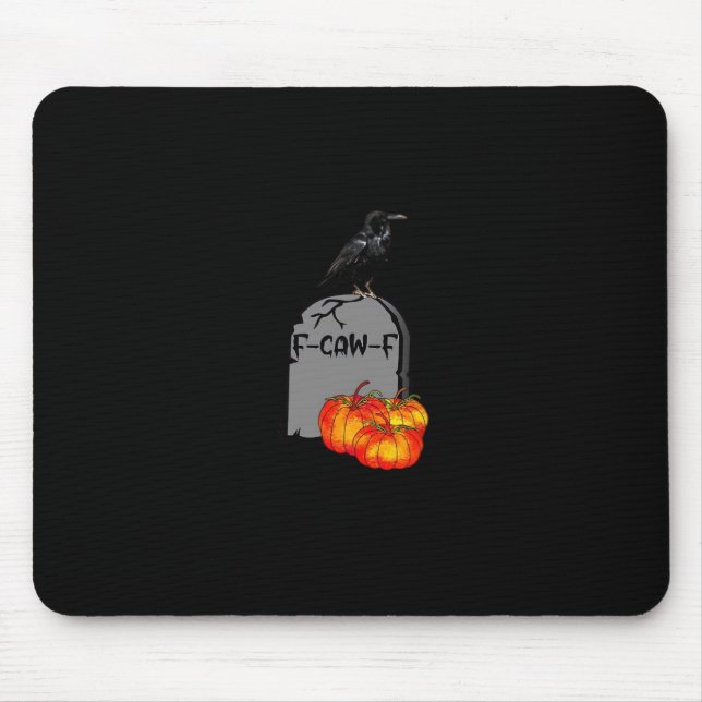 F-Caw-F Crow Classic Retro Cool Mouse Pad (Front)