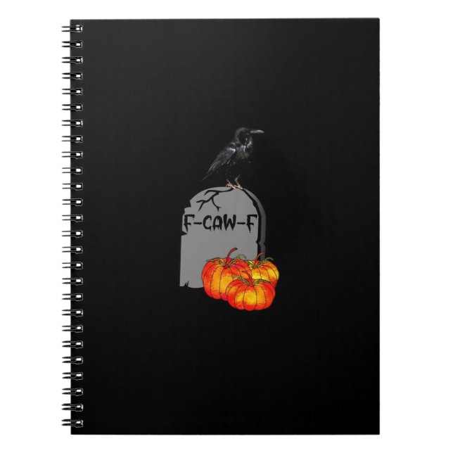 F-Caw-F Crow Classic Retro Cool Notebook (Front)