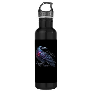 F-Caw-F Crow Classic Retro Style Stainless Steel Water Bottle