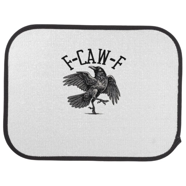 F Caw F Crow Creative Casual Car Floor Mat (Rear)