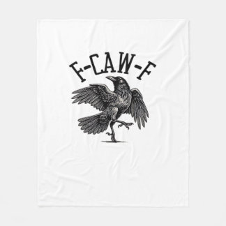 F Caw F Crow Creative Casual Fleece Blanket