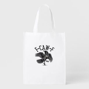 F Caw F Crow Creative Casual Grocery Bag