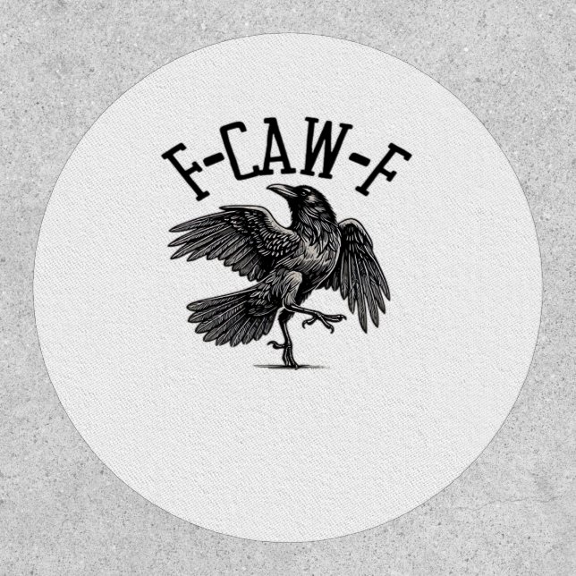 F Caw F Crow Creative Casual Patch (Front)