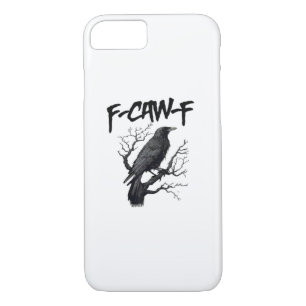 F Caw F Crow, F-Caw-F Funny Bird Saying Meme iPhone 8/7 Case