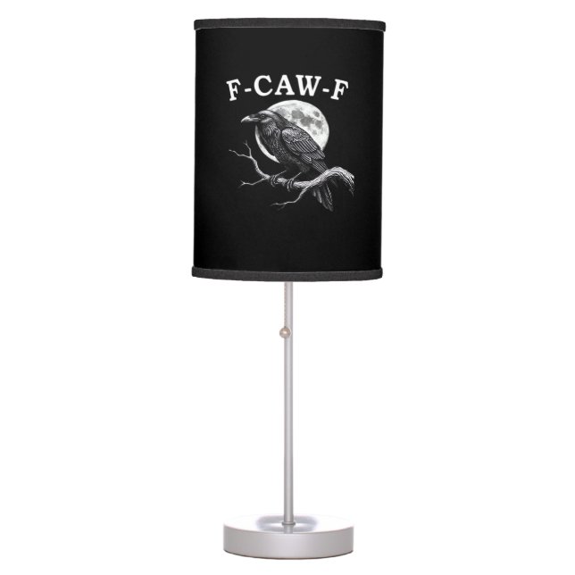 F-Caw-F Crow Funny Crow F-Caw-F Gear Creative Styl Table Lamp (Front)