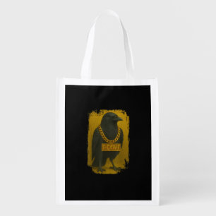 F-Caw-F Crow Funny Quote Raven Bird Adult Humor Grocery Bag