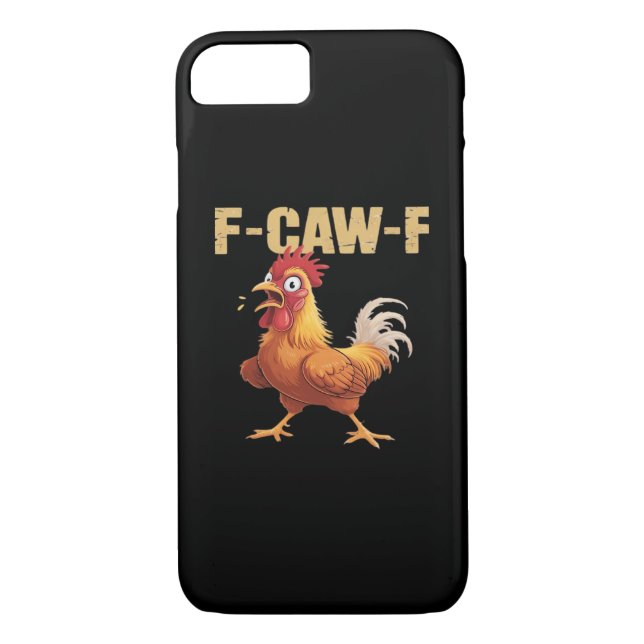 F-Caw-F Crow Gothic Funny Humor Case-Mate iPhone Case (Back)