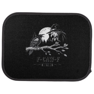F-Caw-F Crow Halloween Witch F-Caw-F Car Floor Mat