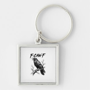 F Caw F Crow Lover Raven Meme Classic Style Keychain