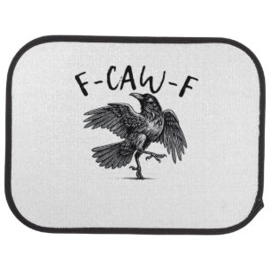 F Caw F Crow Retro Classic Style Car Floor Mat