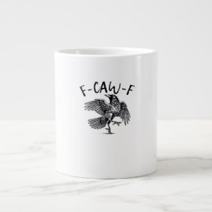 F Caw F Crow Retro Classic Style Giant Coffee Mug
