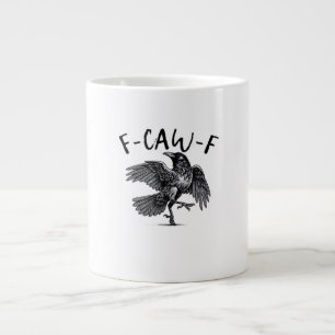 F Caw F Crow Retro Classic Style Giant Coffee Mug
